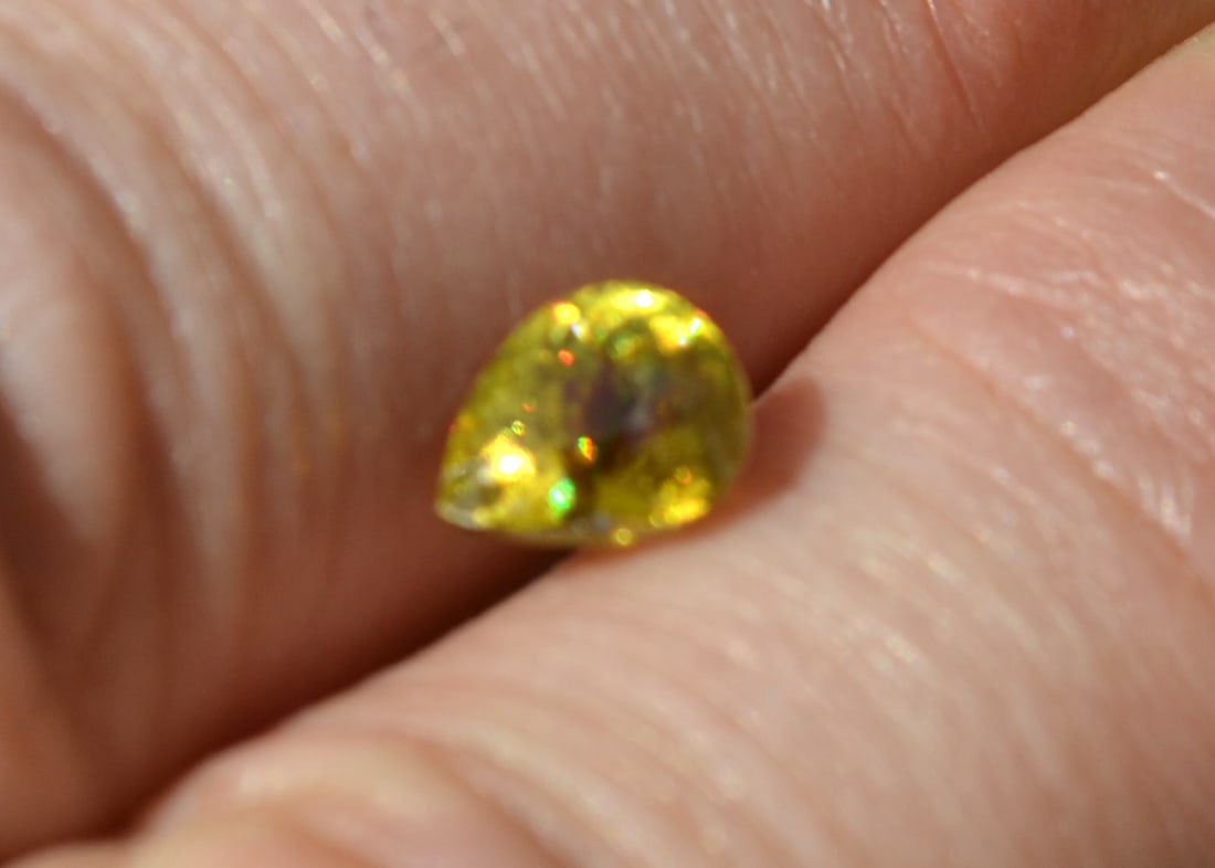 1.51 Carat Pear Cut Sphene - 3