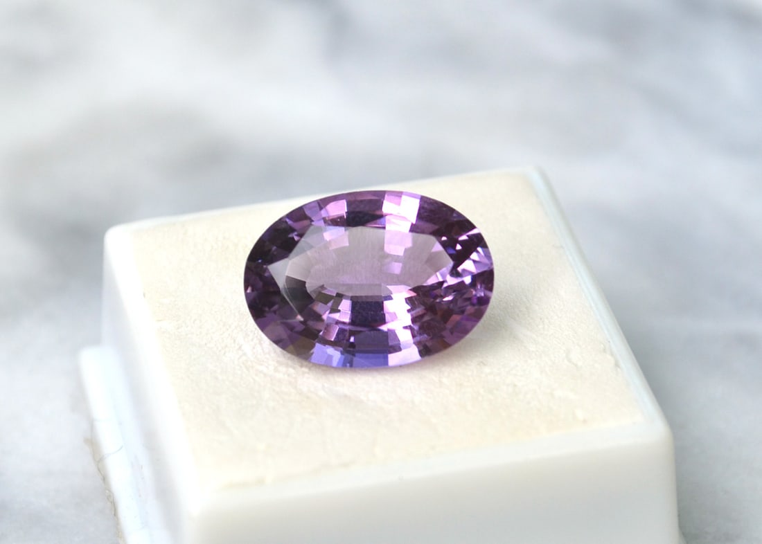 10.59 Carat Antique Oval Cut Amethyst (1 of 3)