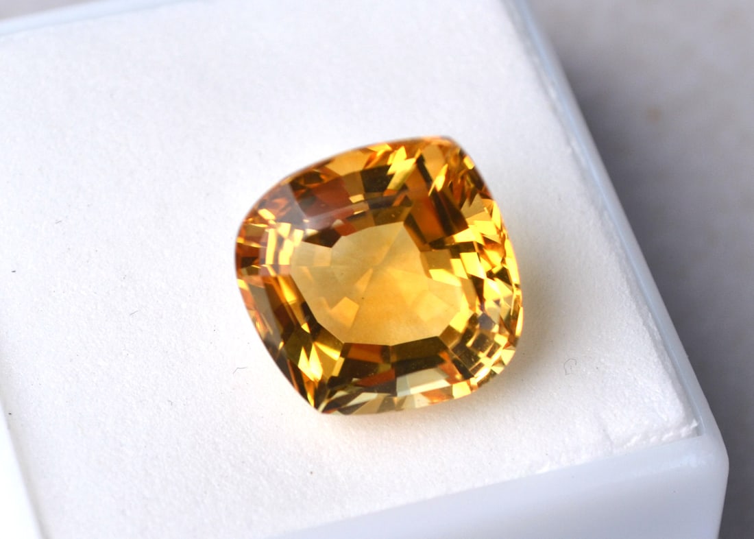 8.55 Carat Fancy Marquise Cut Citrine (1 of 4)