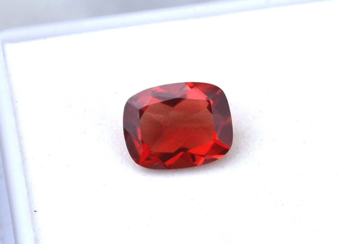 1.75 Carat Cushion Cut Red Sunstone - 2