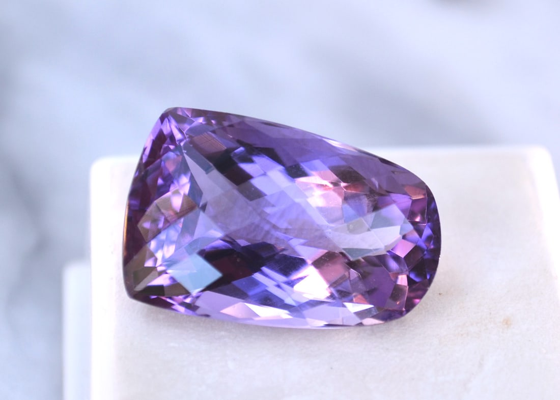 21.28 Carat Fancy Checkerboard Cut Amethyst (1 of 4)