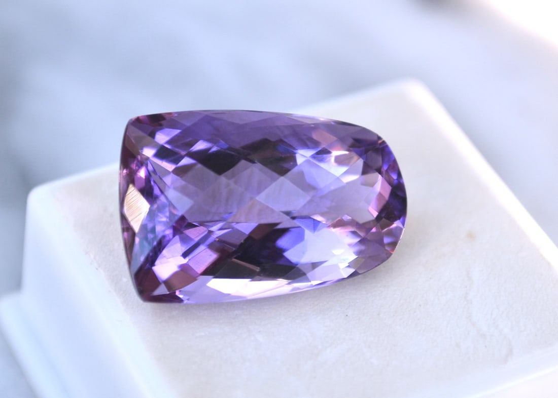 21.28 Carat Fancy Checkerboard Cut Amethyst - 2
