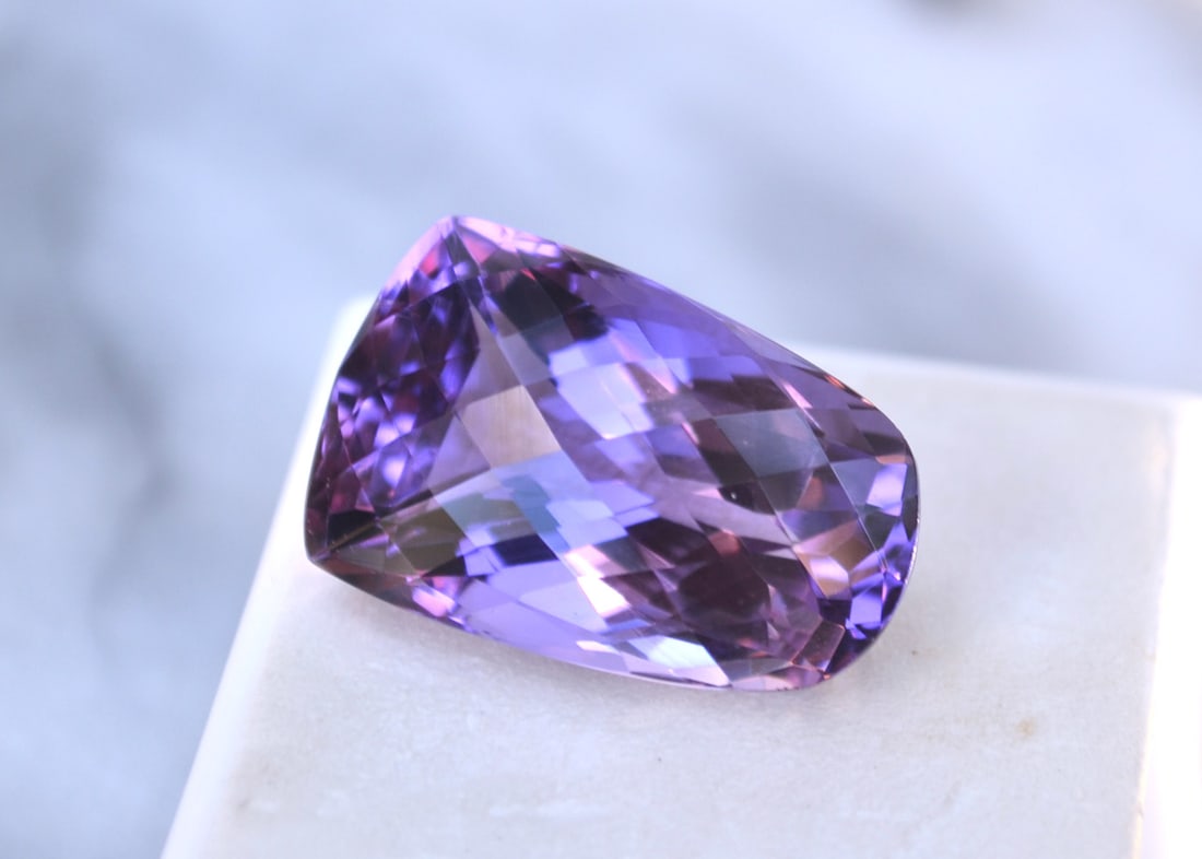 21.28 Carat Fancy Checkerboard Cut Amethyst - 3