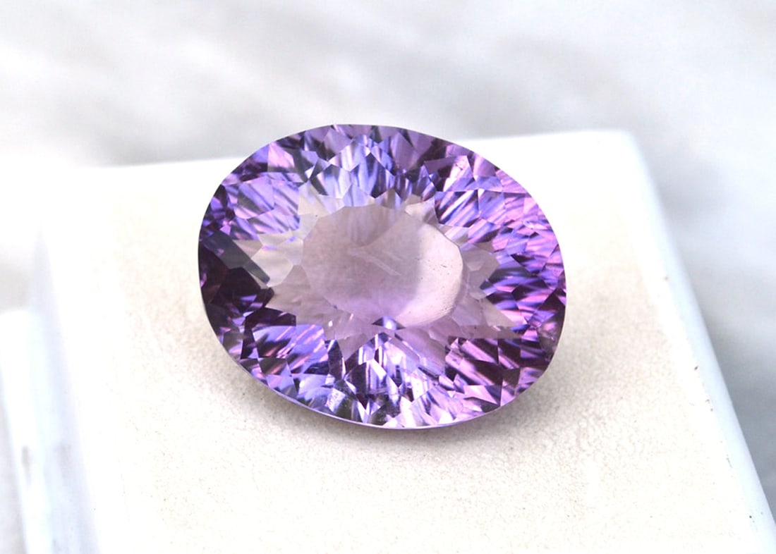 18.68 Carat Fancy Oval Cut Amethyst (1 of 4)