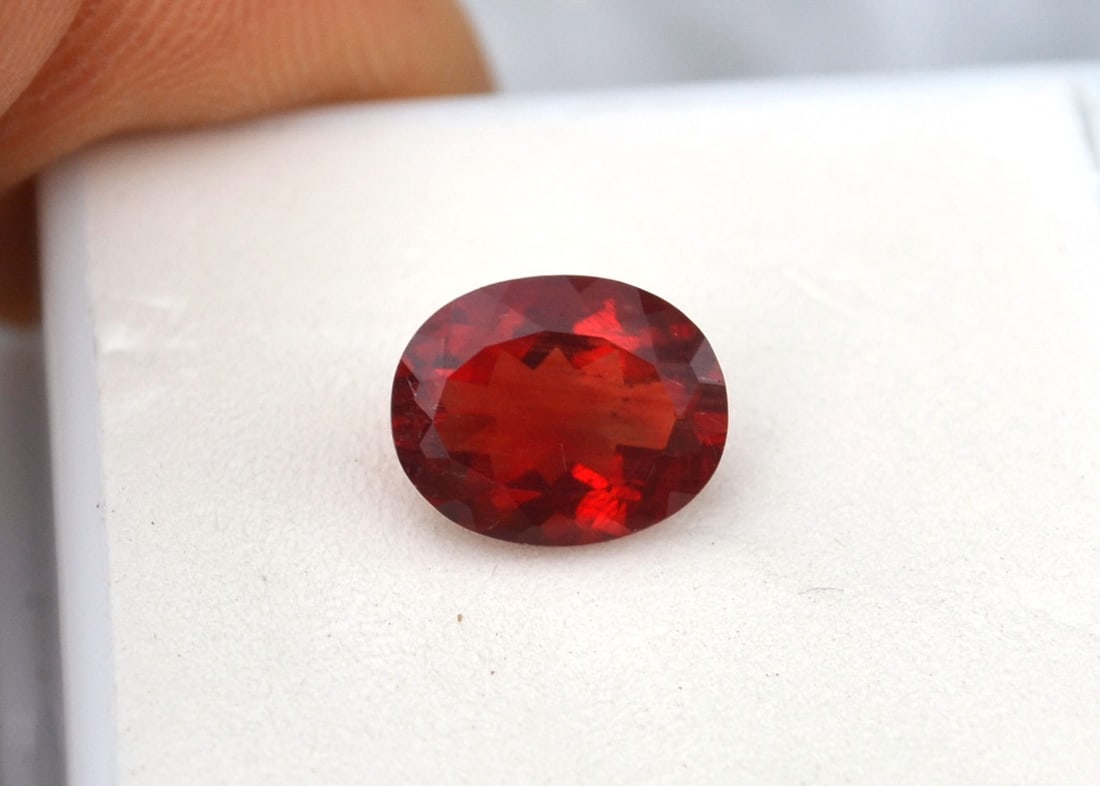 2.16 Carat Oval Cut Red Sunstone - 2