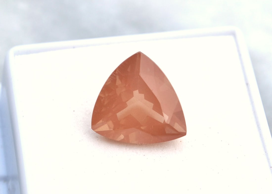 5.46 Carat Trillion Cut Congo Sunstone (1 of 4)