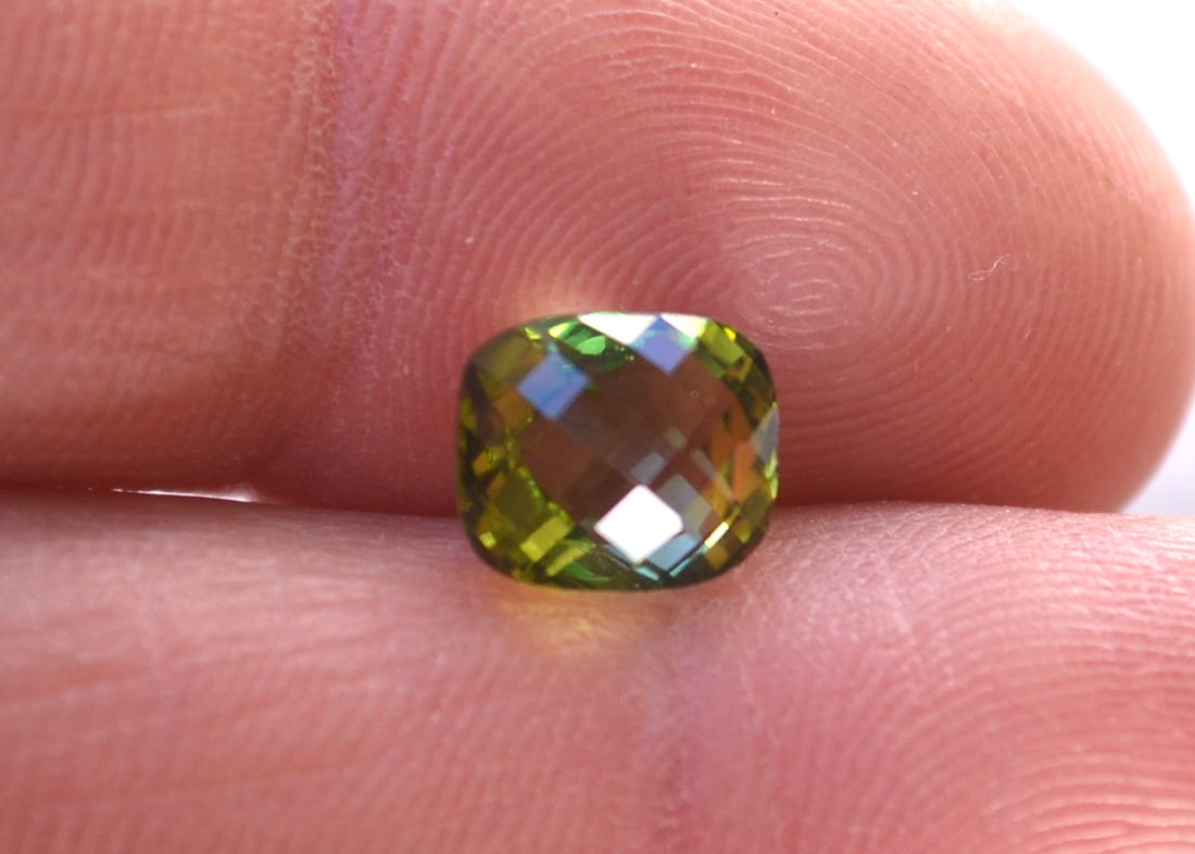 2.84 Carat Cushion Checkerboard Cut Tourmaline: Beautiful Tourmaline with fine color and a great cut. Natural and untreated. Most gems sold online aren't jewelry grade. They're either poorly cut, have weak color or too many inclusions, giving them