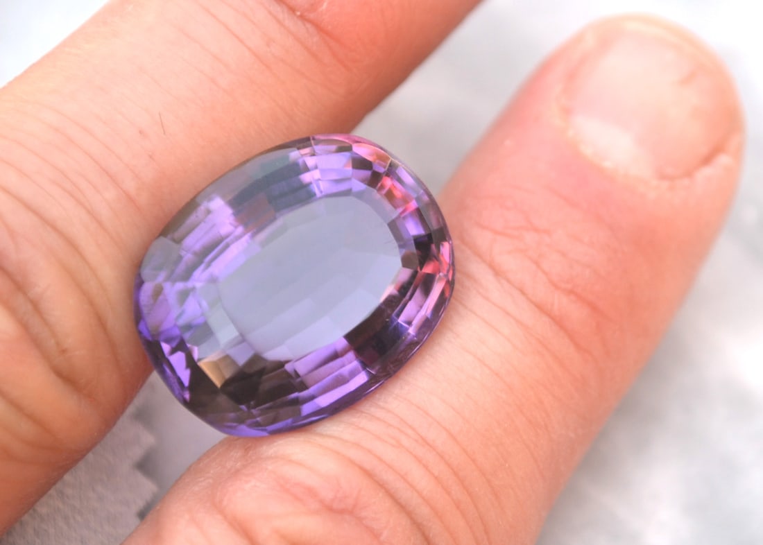36.57 Carat Antique Cushion Cut Old Stock Amethyst (1 of 4)