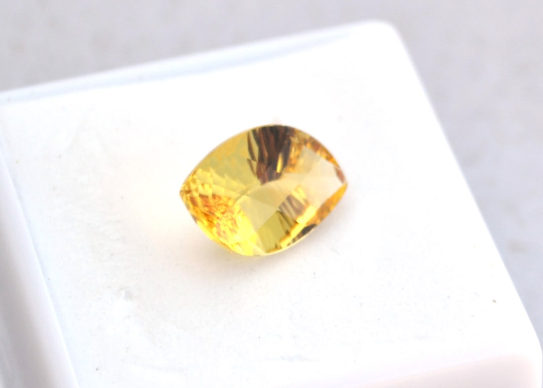 3.71 Carat Fancy Lemon Cut Heliodor - 3