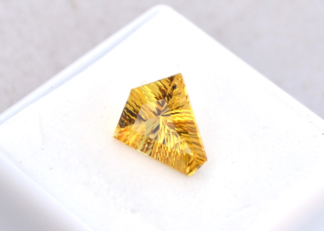 3.13 Carat Fancy Kite Cut Heliodor - 2