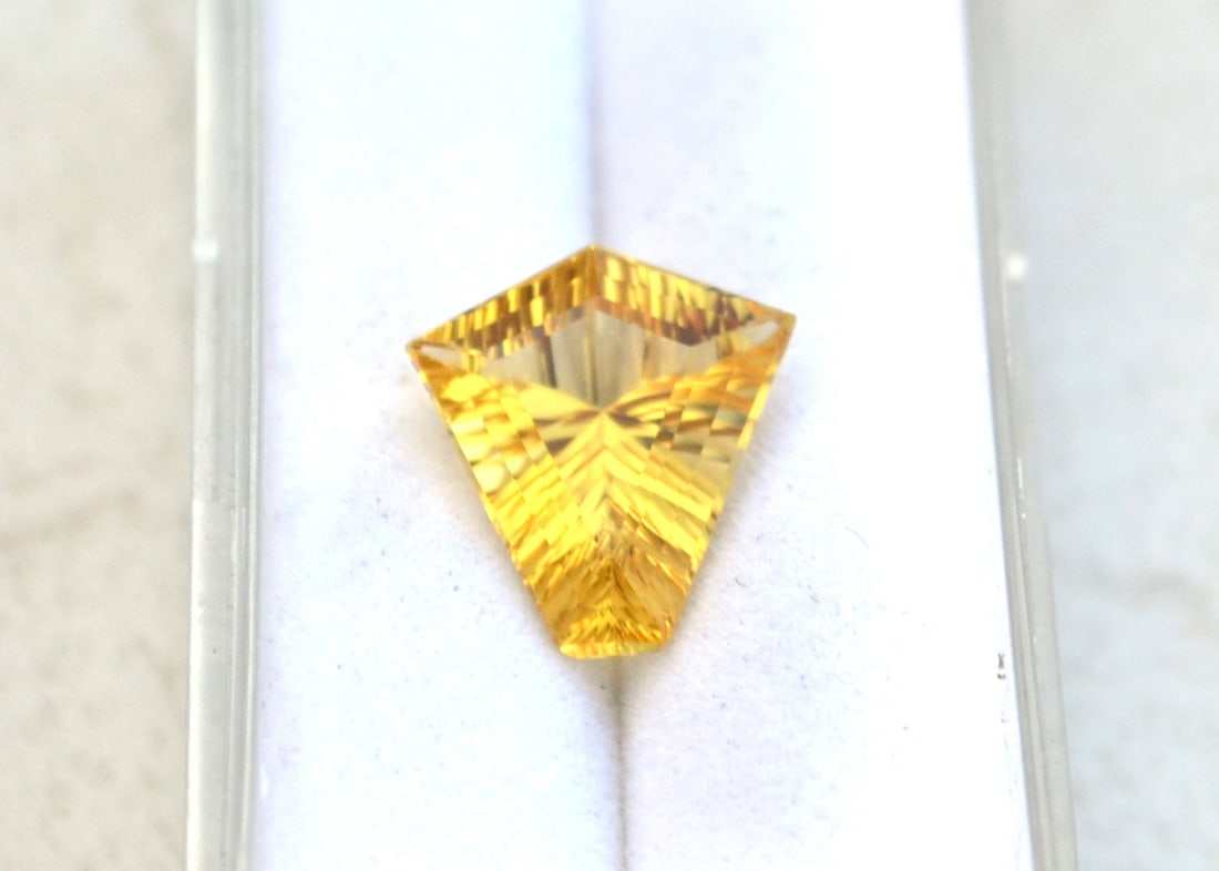 3.13 Carat Fancy Kite Cut Heliodor - 3