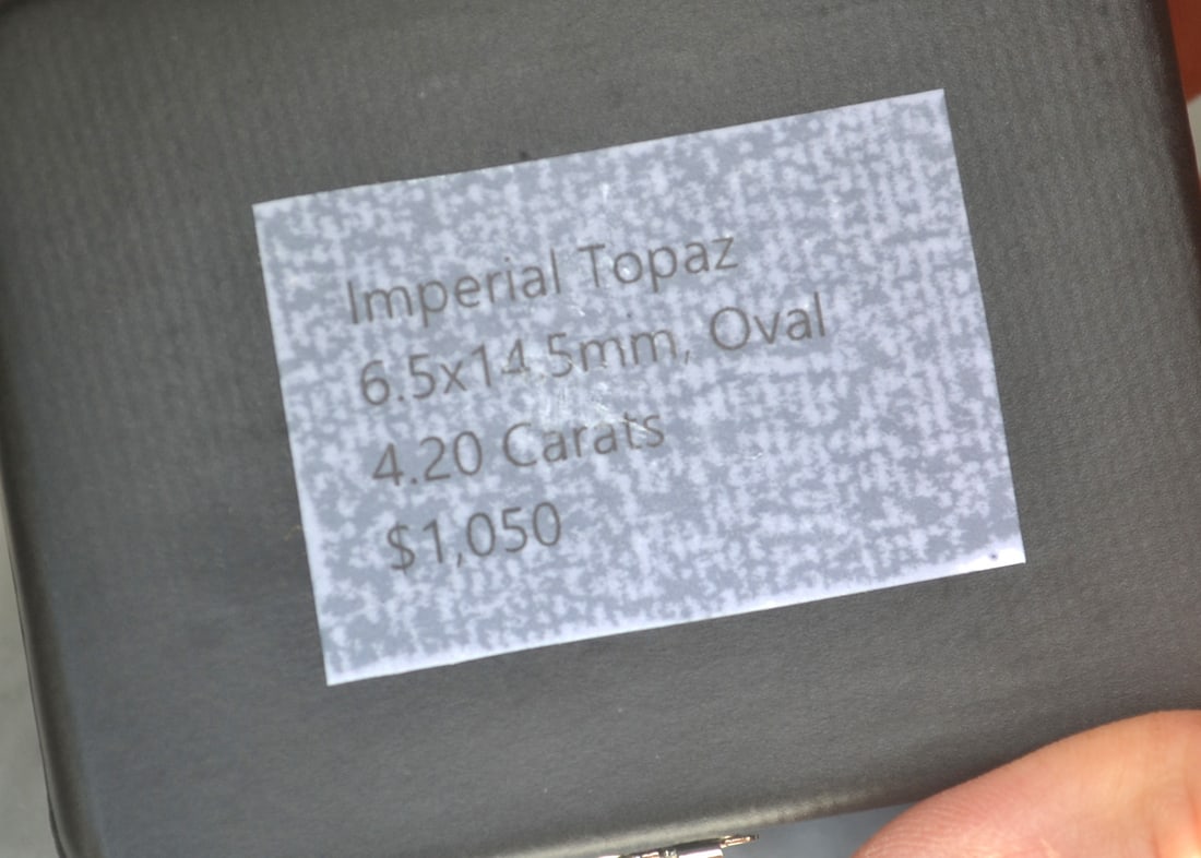 4.20 Carat Oval Cut Imperial Topaz - 4