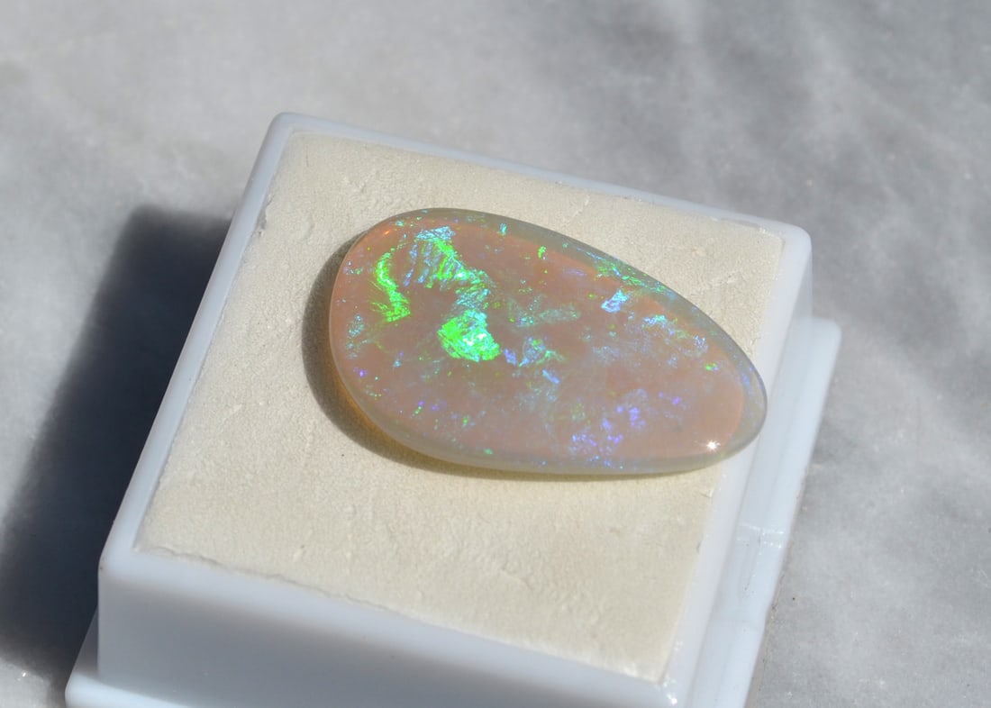 11.09 Carat Bright And Fiery Australian Opal (1 of 6)