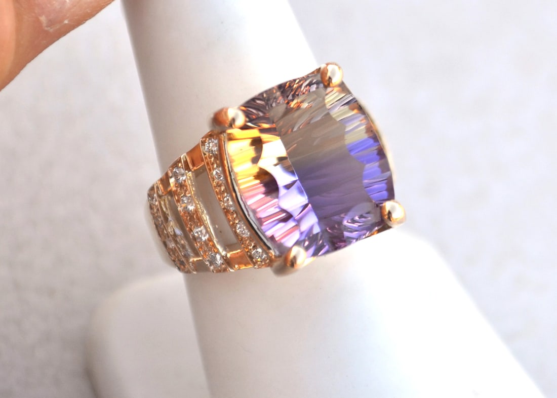 Ametrine Ring in 14k Gold - 2