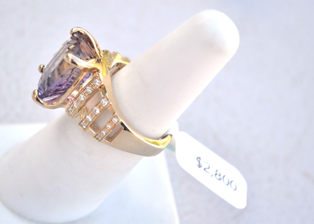 Ametrine Ring in 14k Gold - 4