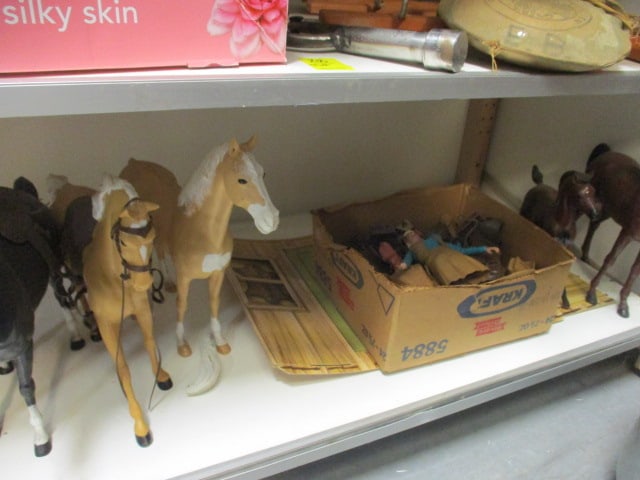 Large Grouping of 1960s Marx "Johnny West" Action Figures, Horses, Accessories and (1 of 8)