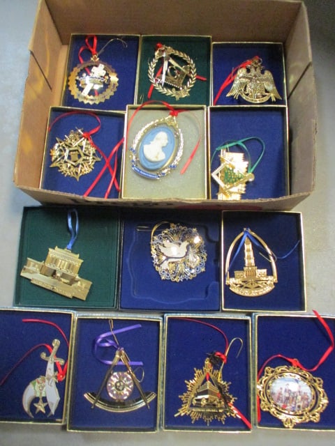 1990s-Early 2000s Masonic National Memorial Commemorative Ornaments in Original Boxes (1 of 10)