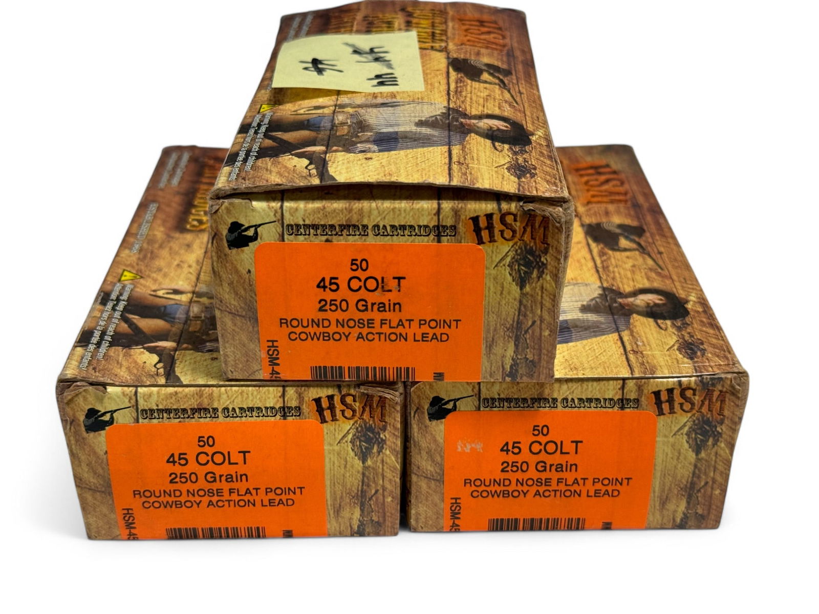 NIB 144rds. Of .45 COLT 250gr. RNFP HSM Cowboy Action Cartridges Ammunition  (1 of 2)
