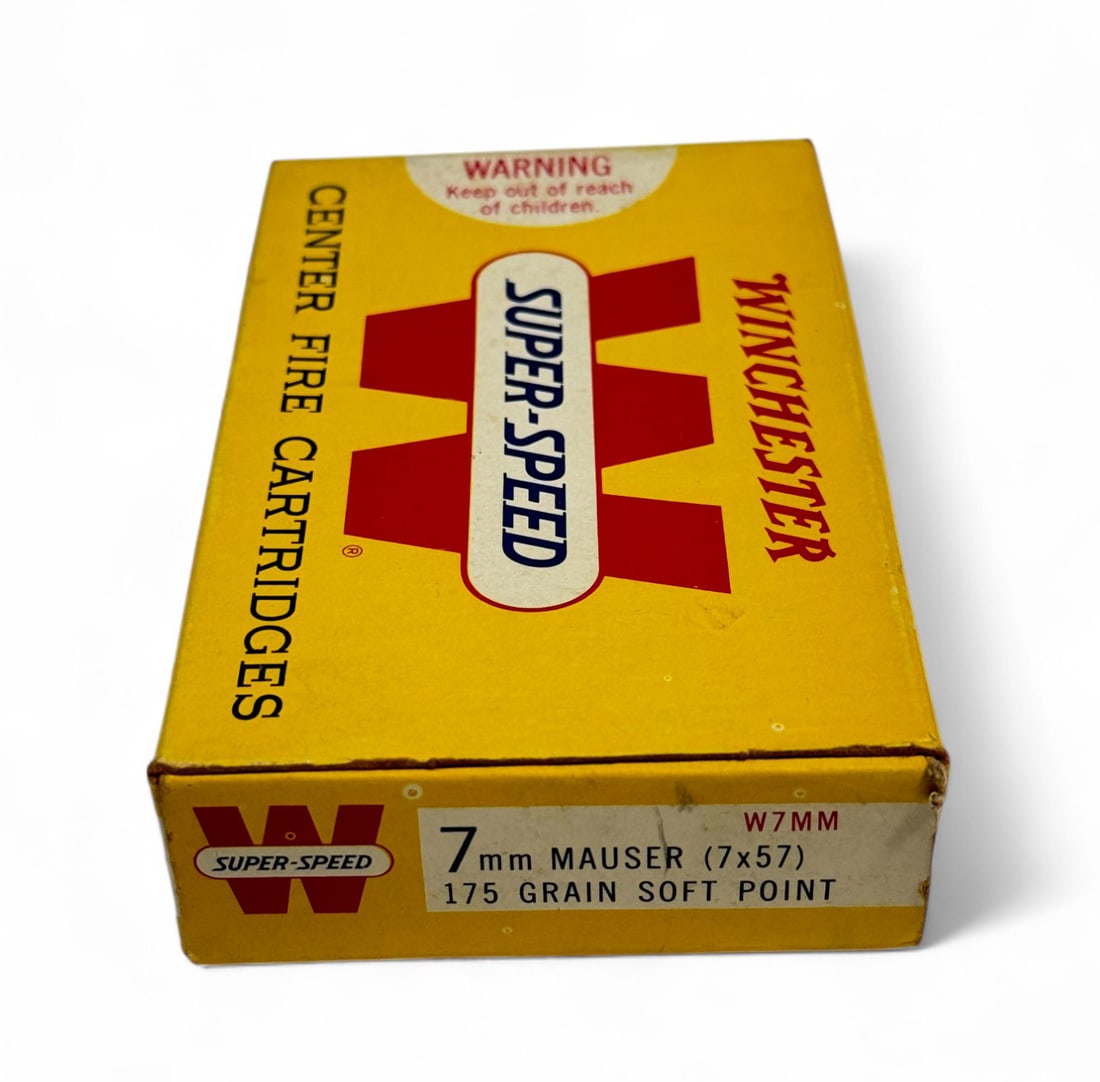 20rds. of 7mm MAUSER (7x57) 175gr. SP Winchester Super-Speed Vintage Ammunition: #W7MM