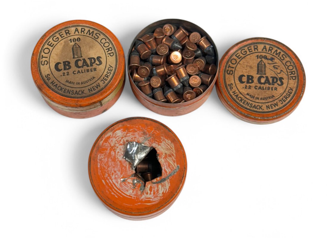 Approximately (250) .22 CAL. CB Caps by Stoeger Arms Corp.: See photos.