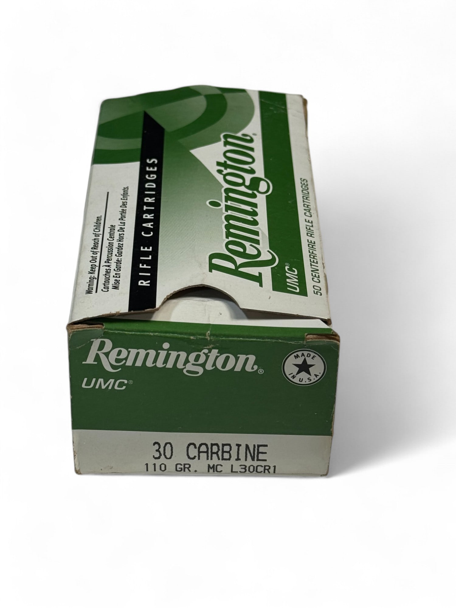 NIB 50rds. Of .30 CARBINE 110gr. MC Remington UMC Ammunition : See photos.