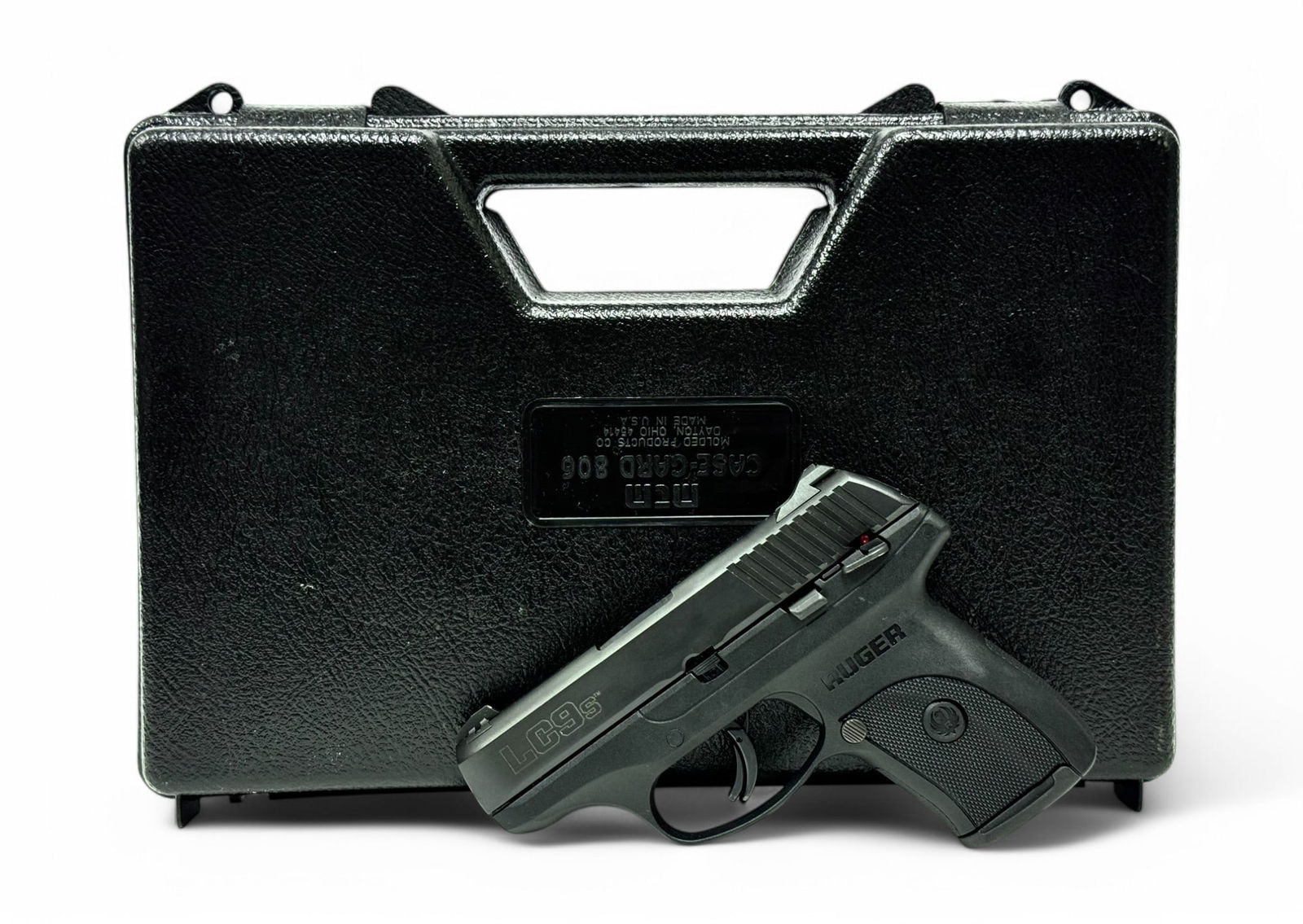 Excellent Ruger LC9S 9mm Semi-Automatic Compact Pistol with Hard Case: S#: 327-12405 | Comes with (1) factory 7rd. magazine | Comes with a MCM Case-Gard 806 hard case |||| CONDITION: Excellent, like new. 100% finish with just some minor finish rub on barrel ho