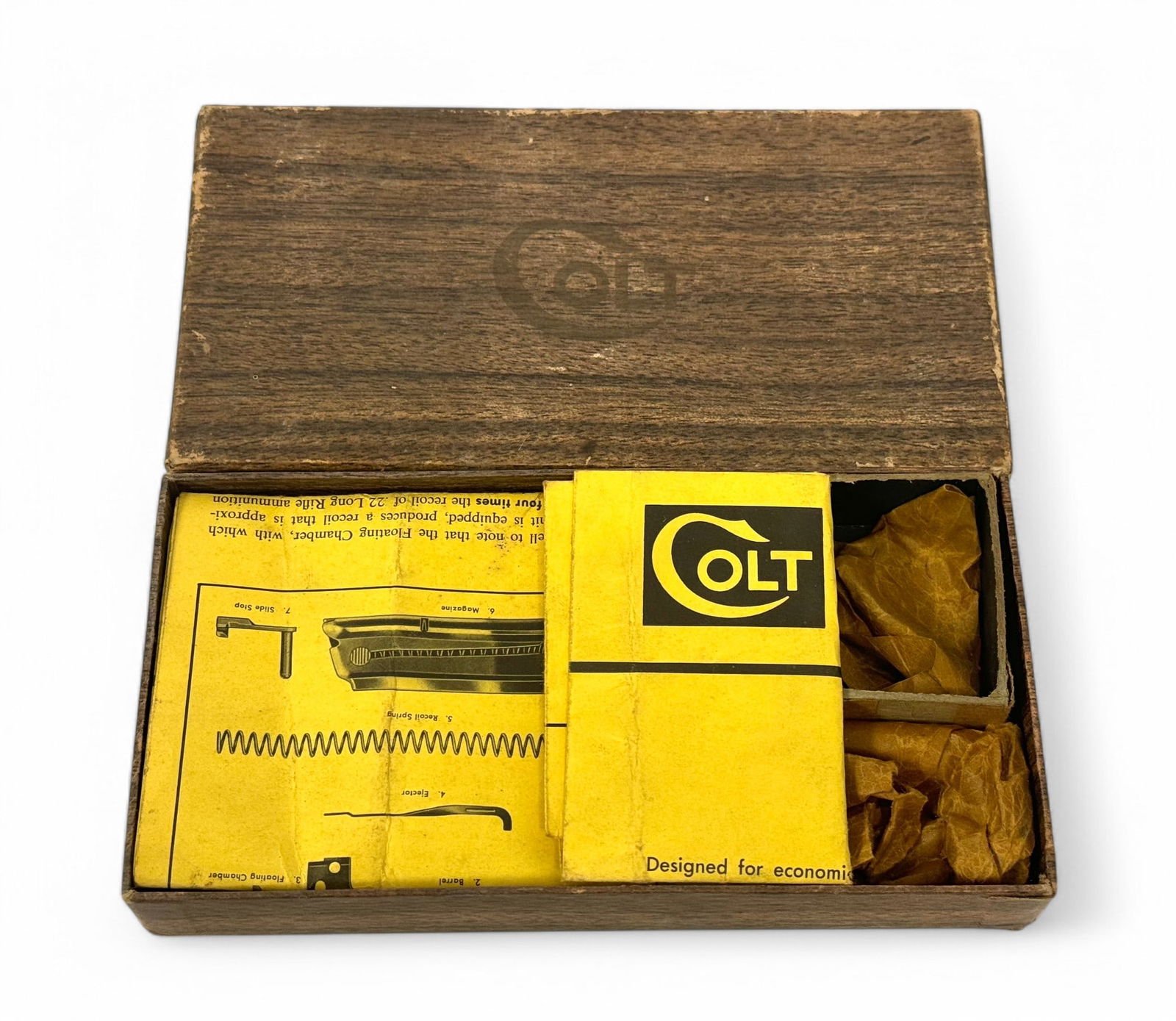 Factory Colt Conversion Kit .22 Caliber BOX ONLY: Factory box comes with original wax paper, paperwork, insert, and instructions