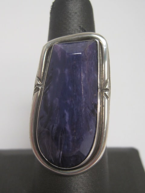 Sterling Silver Navajo Sugilite Ring (1 of 4)