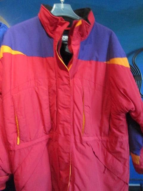 Colorful Lands' End Size XL Ladies Fleece Lined Wind Resistant Jacket (1 of 5)