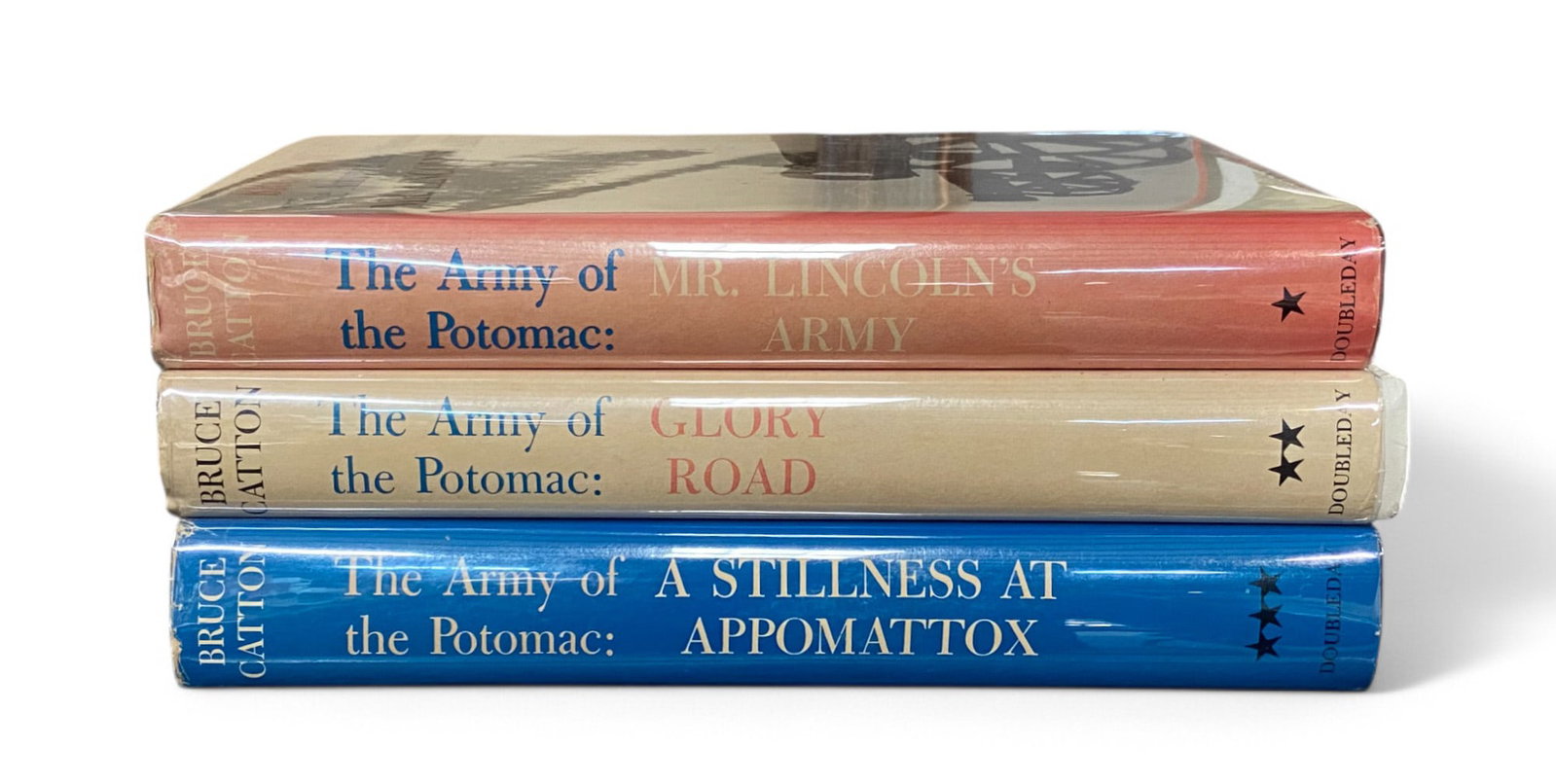 3 Vintage Bruce Catton "The Army of the Potomac" Hardback Books: see pictures and preview for selection