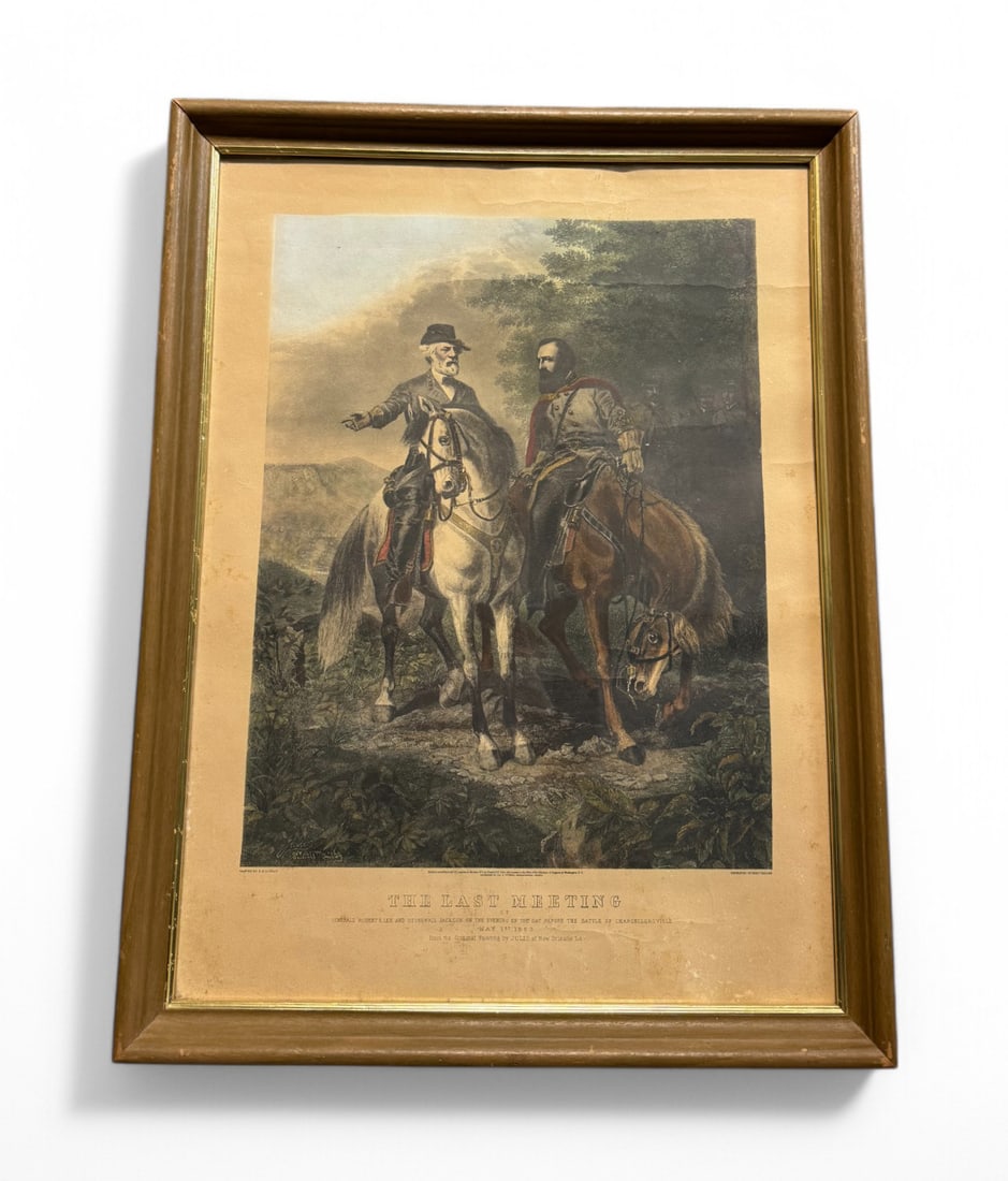 The Last Meeting of Generals Robert E. Lee and Stonewall Jackson Framed Print (1 of 4)