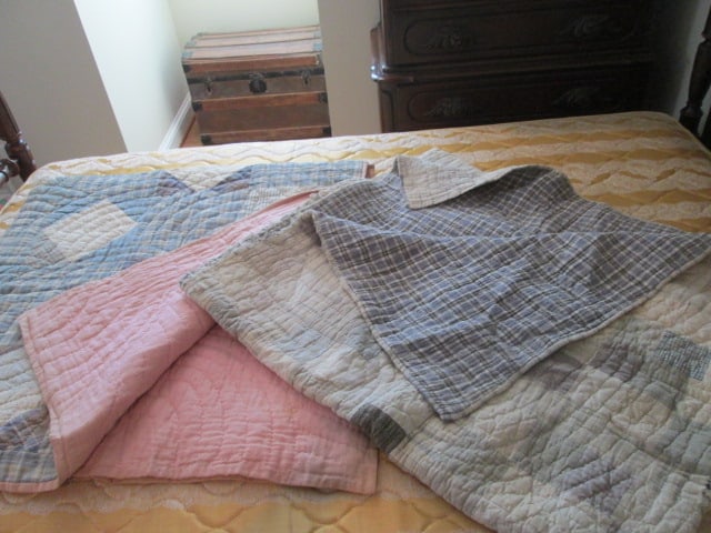Two Antique Hand Stitched Patchwork Quilts (1 of 7)