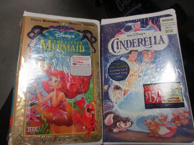2 New Old Stock Disney VHS Tapes - "Cinderella" and "The Little Mermaid" (1 of 4)