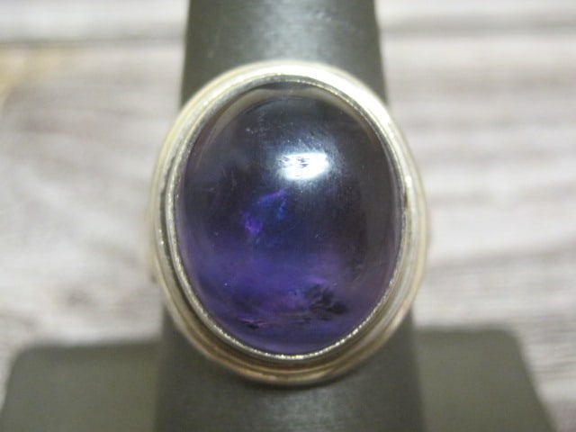 Sterling Silver Ring with Purple Stone (1 of 4)