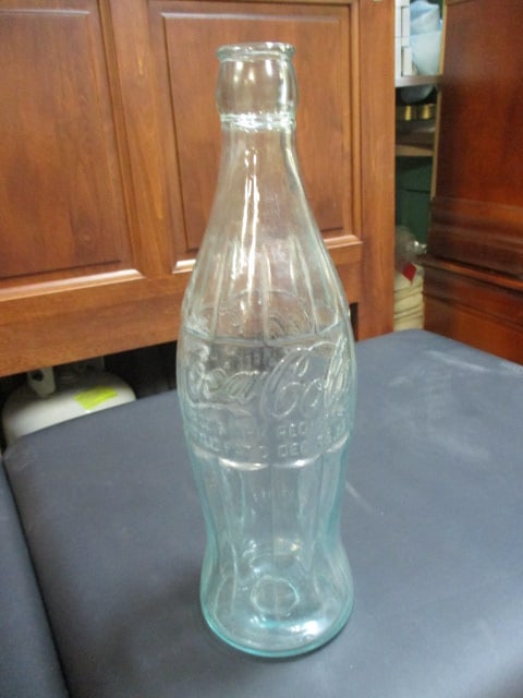 Tall Clear Glass Coca-Cola Bottle Container (1 of 6)