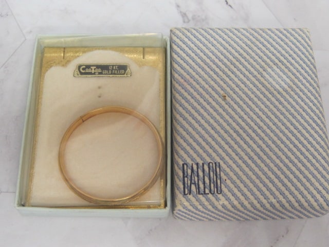 Ballou CeeTee 12k GF Baby Bangle in original box: .