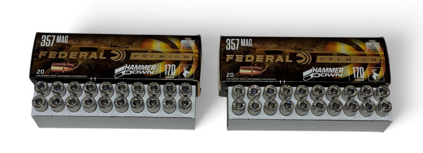 NIB 40rds. of .357 MAGNUM 170gr. Bonded HP Federal “Hammer Down” Lever Defense Ammunitio (1 of 2)