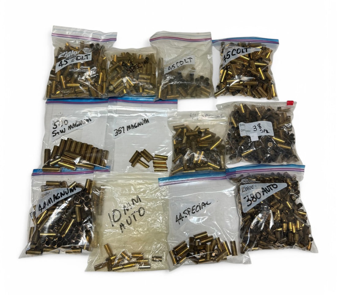 15.9lbs of Various Handgun Caliber Once-Fired Bagged Brass for Reloading (1 of 7)