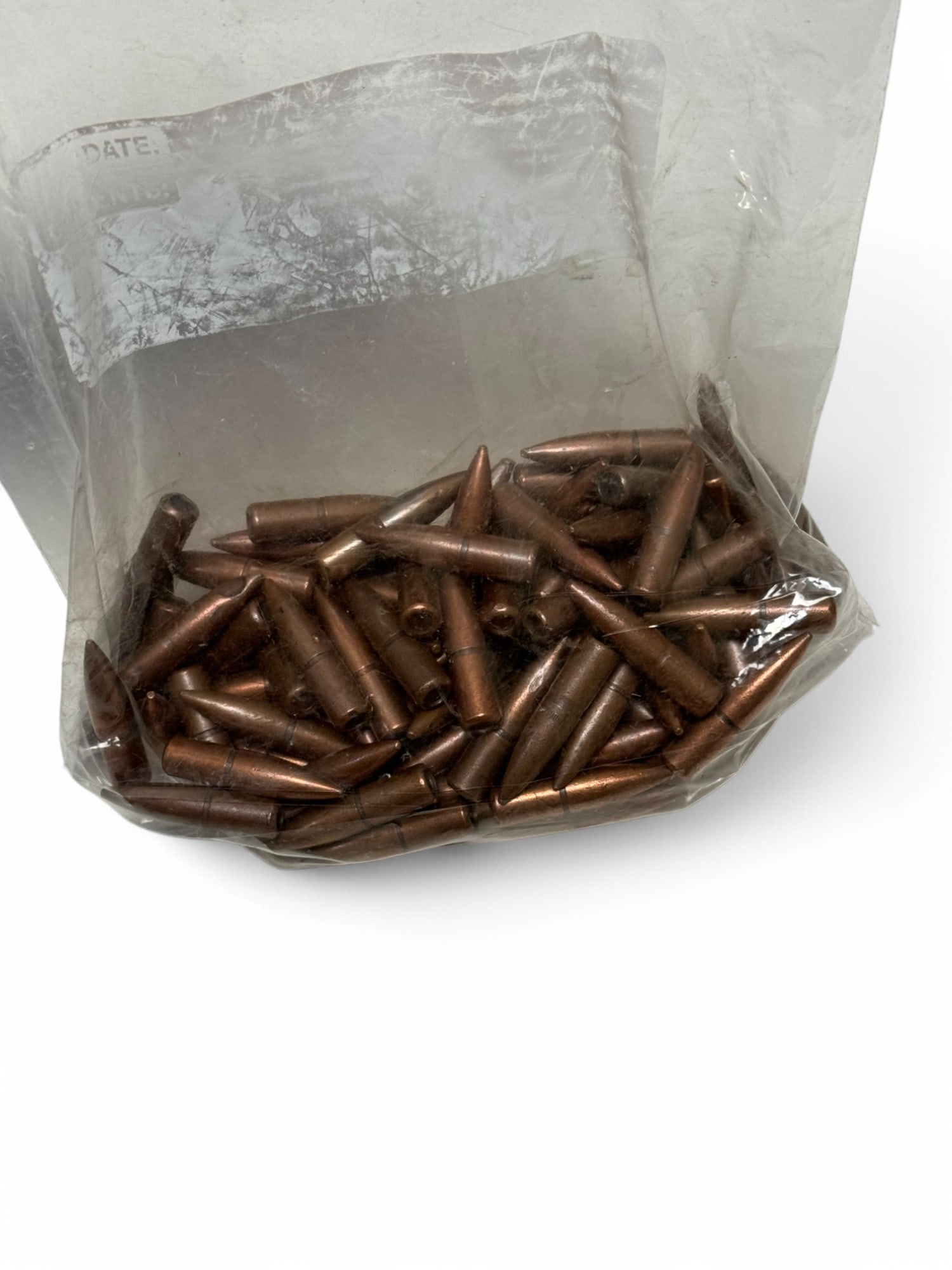 100qty. of Pulled & Tip Washed .30 CAL. M2 Bullets for Reloading: Not ammunition. Completely Inert. These are bullets for reloading. Tips have been washed.