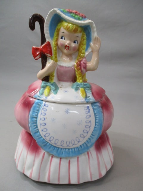 1957 JC Napco K2292 "Little Bo Peep" Fairyland Favorite Cookie Jar 9 1/2" (1 of 6)