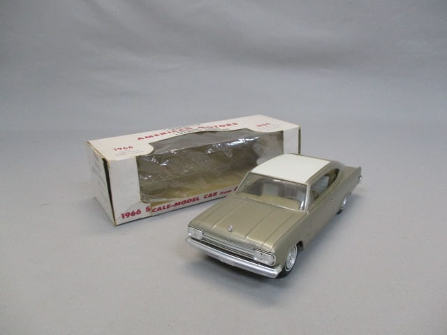 1966 Marlin By American Motors "Samoa Gold" Friction Promo w/Original Box: .