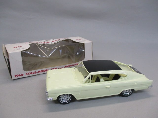 1966 Marlin By American Motors "Apollo Yellow Friction Promo w/Original Box: .