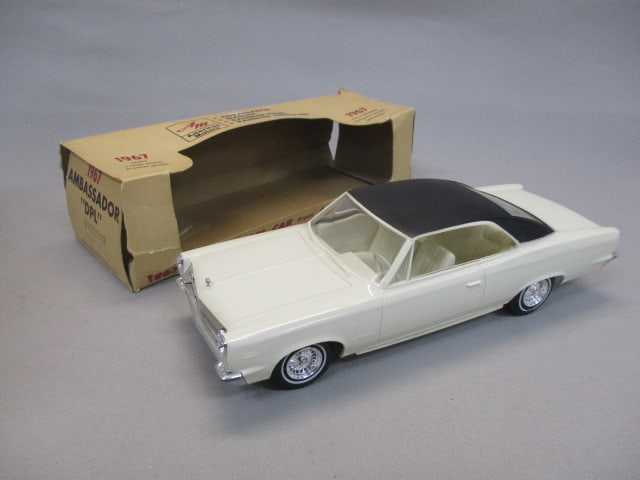 1967 Ambassador "DPL" Hard Top "Frost White" Friction Prom By American Motors: .