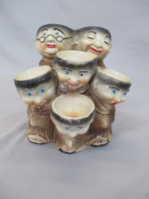 1950's Monks 6 Cup Egg Holder 6": .