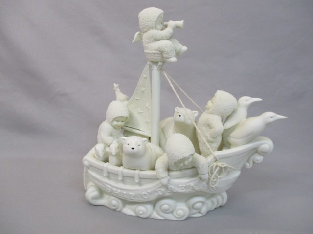 1998 Dept 56 Snowbabies "Ship Of Dreams" 11 1/2"w X 10"h (1 of 9)