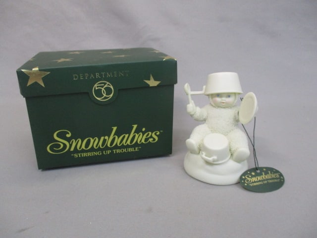 2002 Dept 56 Snowbabies "Stirring Up Trouble" 4": .