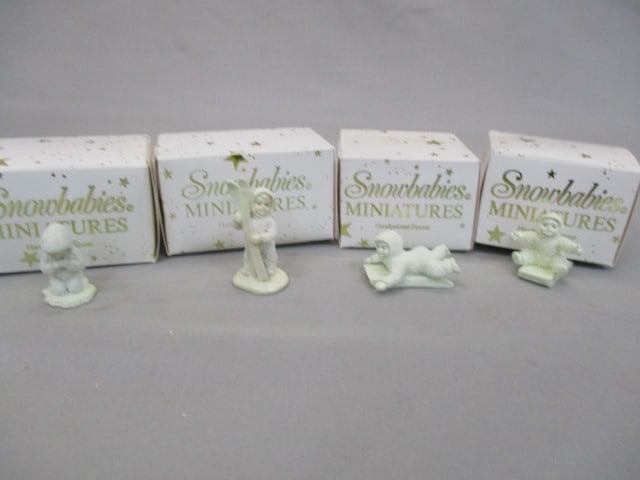 4 Dept 56 Snowbabies Miniatures "Give Me A Push" (1 of 10)