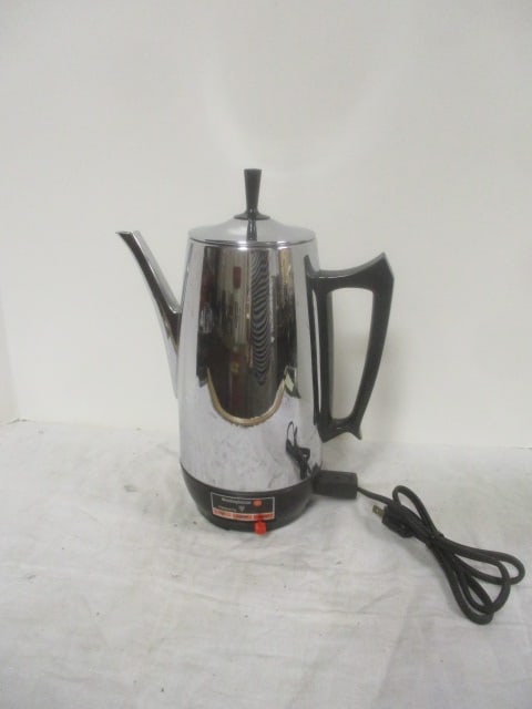 Vintage Westinghouse Coffee Maker Urn - Model #HP-75-1: 12", still works per consigner
