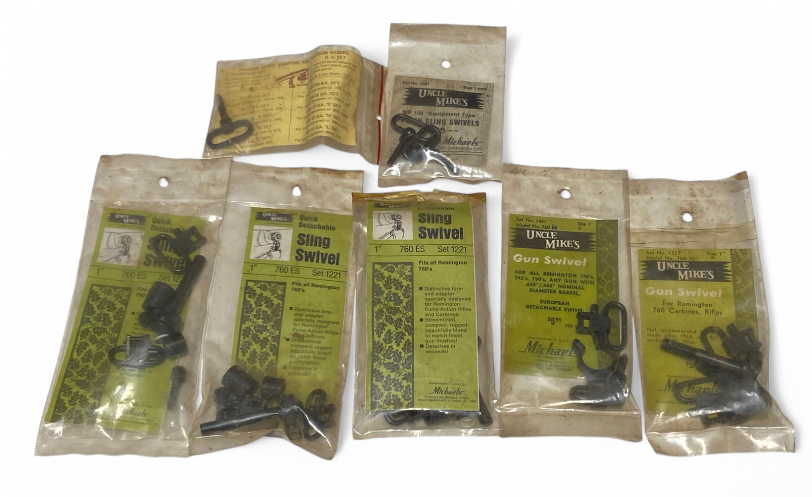 Lot of NOS (7) Gunsling Swivels: .