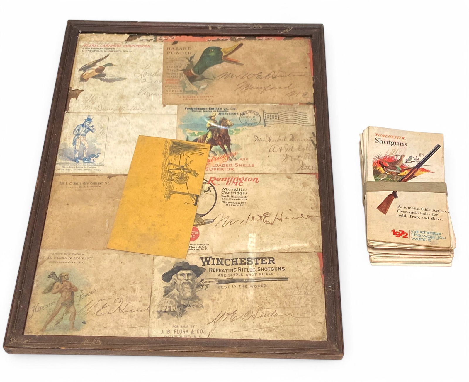 Framed Vintage Winchester & Remington Envelopes and more! (1 of 3)